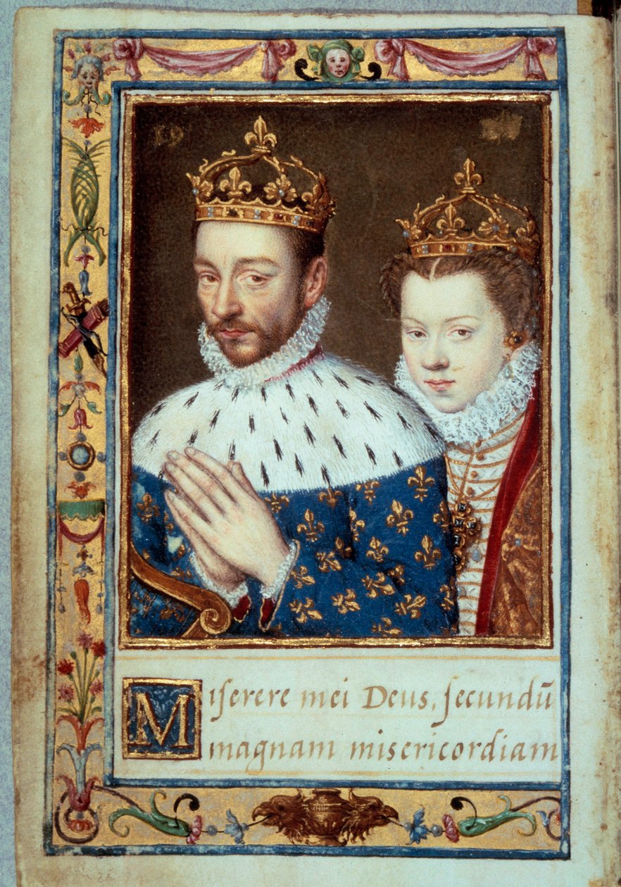 Portrait of King Charles IX and Elizabeth of Austria, Queen of France by Unknown artist