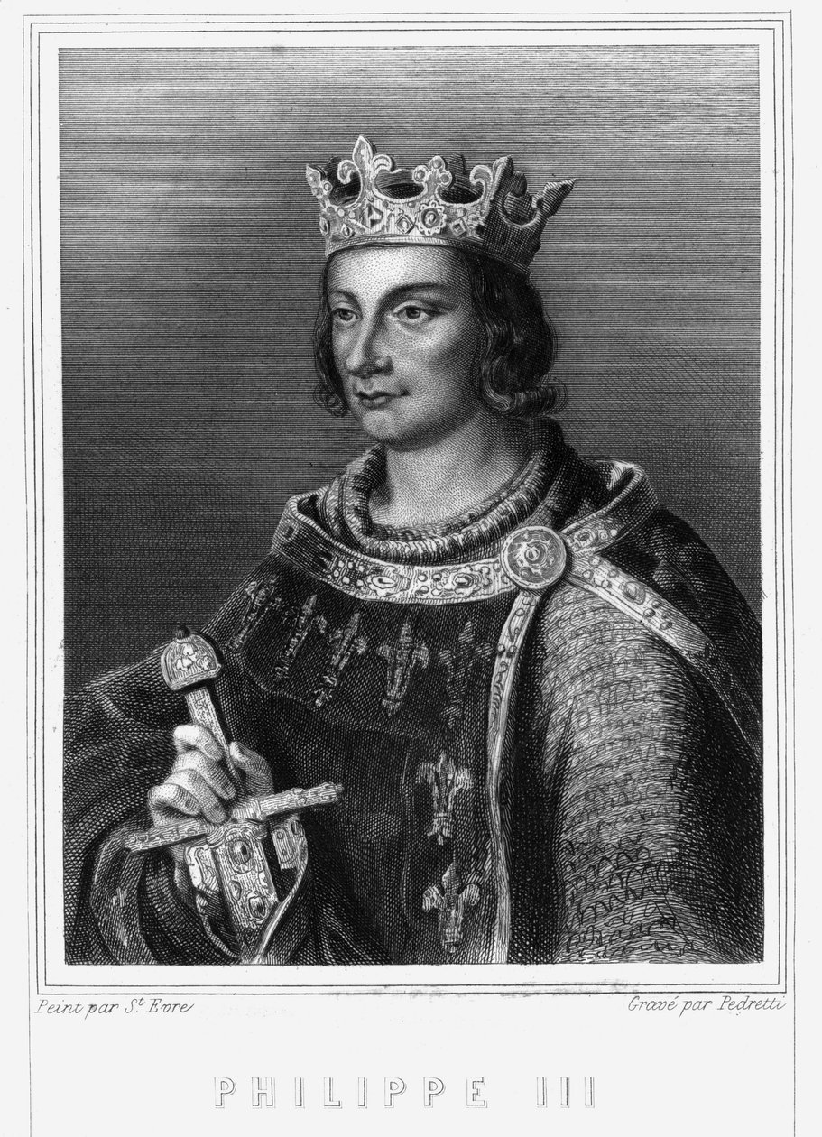 Portrait of King Philip III of France, known as Philip the Bold - in 