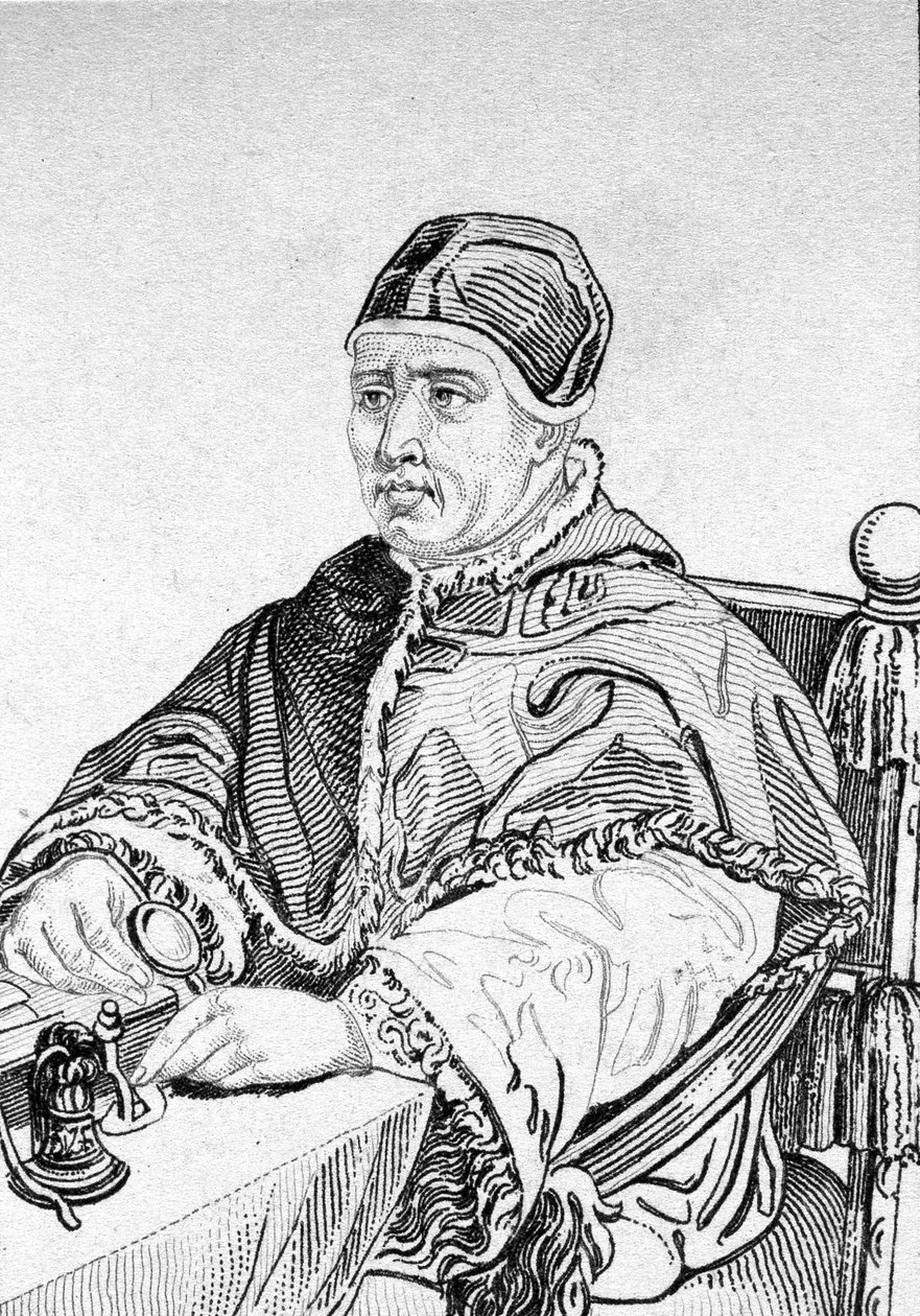 Portrait of Leo X (John of Medici) (1475 - 1521), 215th Pope (1513 - 1521) by Unknown artist