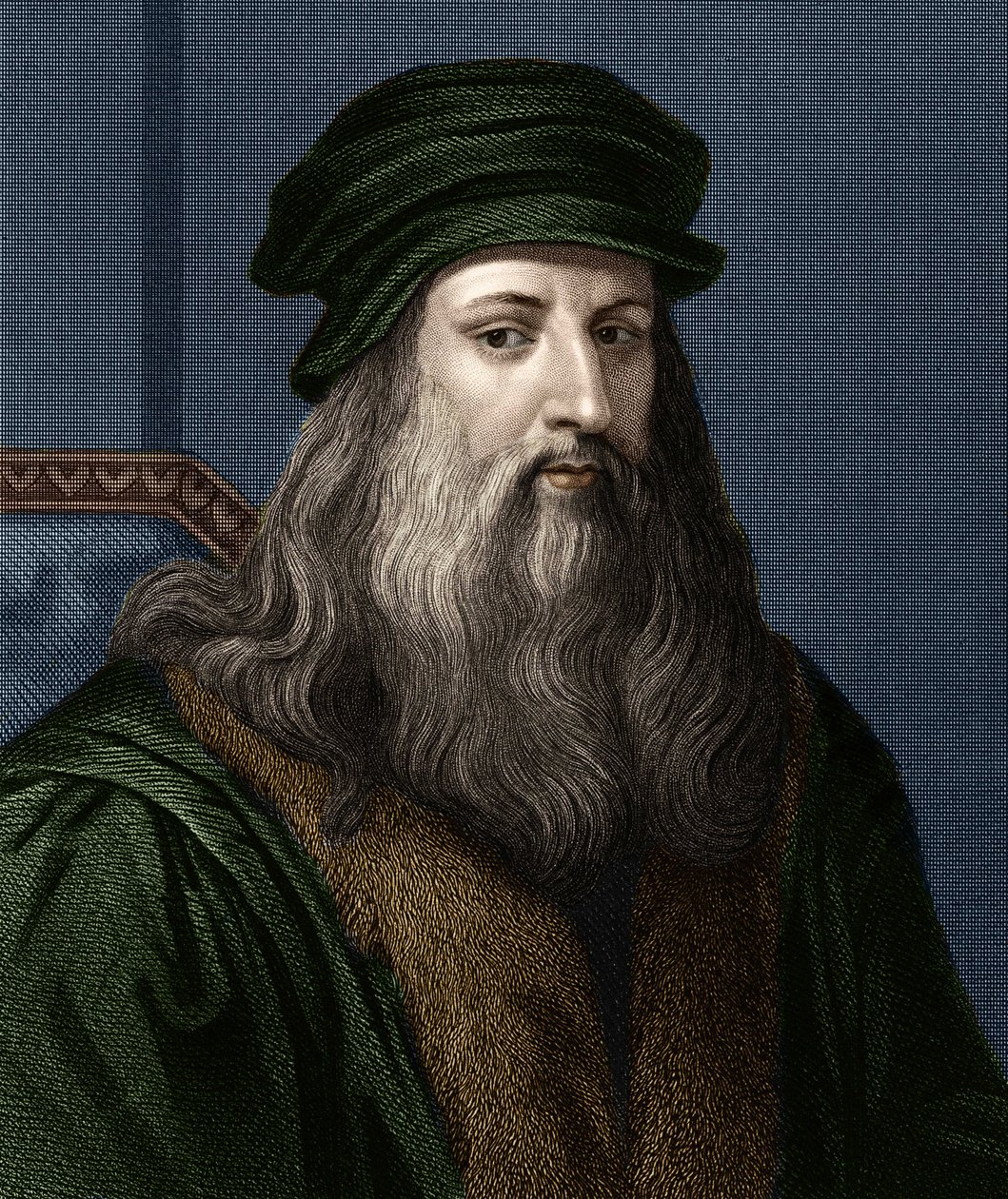 Portrait of Leonardo da Vinci (1452-1519), Italian painter. by Unknown artist