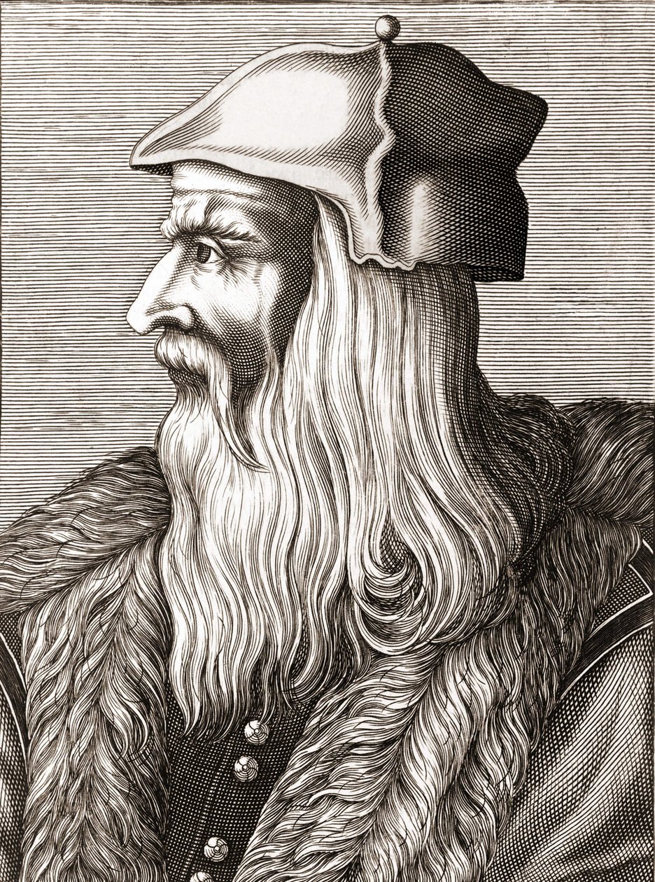 Portrait of Leonardo da Vinci (1452 - 1519) by Unknown artist