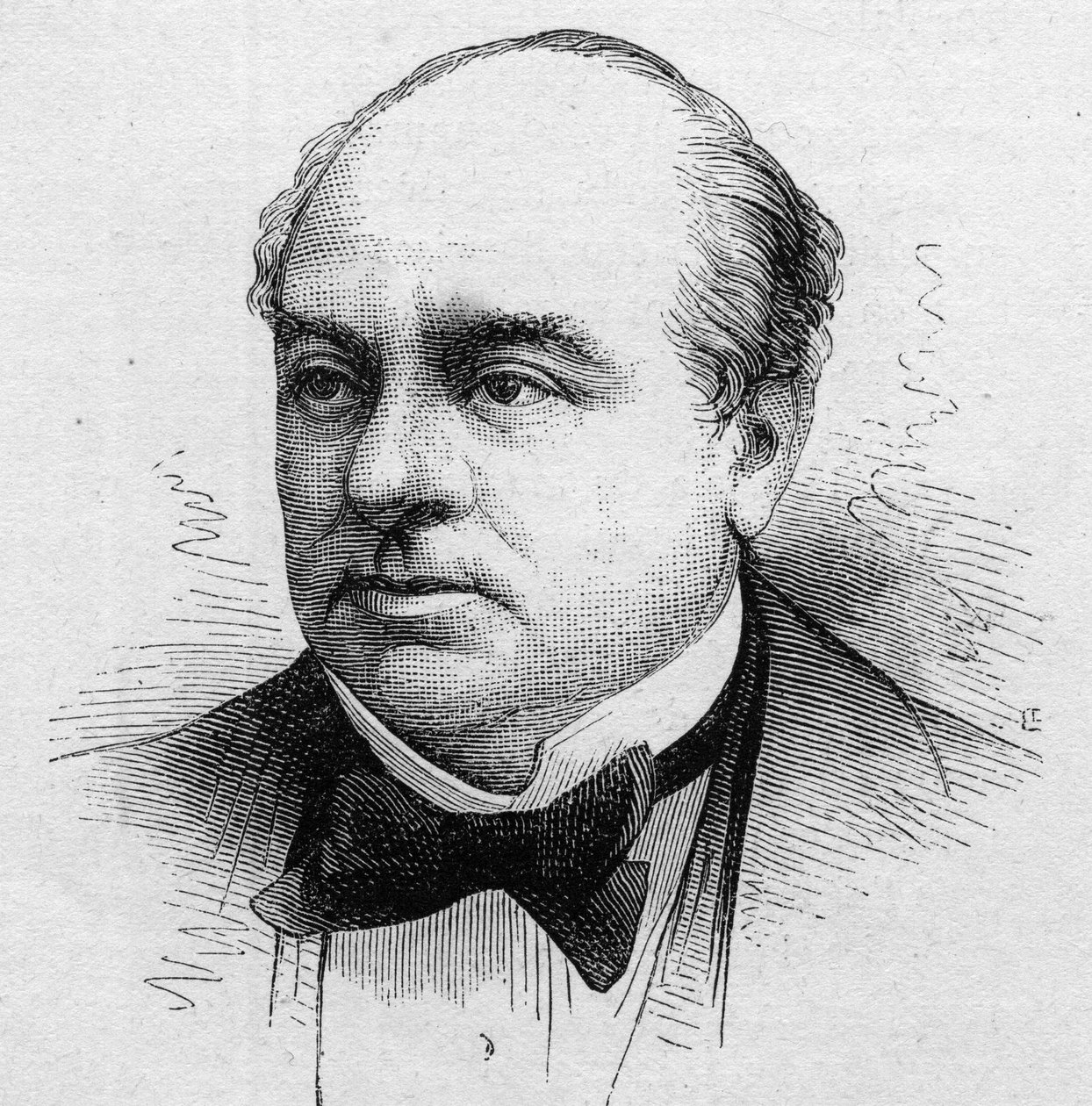 Portrait of Leopold Barre, French comedian, member of the Comedie Francaise from 1858 to 1888. Engraving in Le Monde Illustré n°1168 of 16 August 1879. by Unknown artist