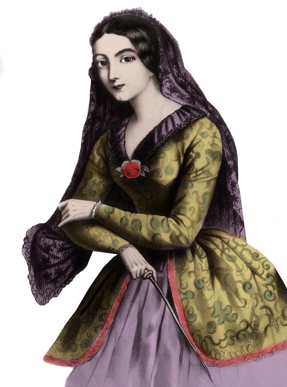 Portrait of Lola Montez, exotic dancer and courtesan by Unknown artist