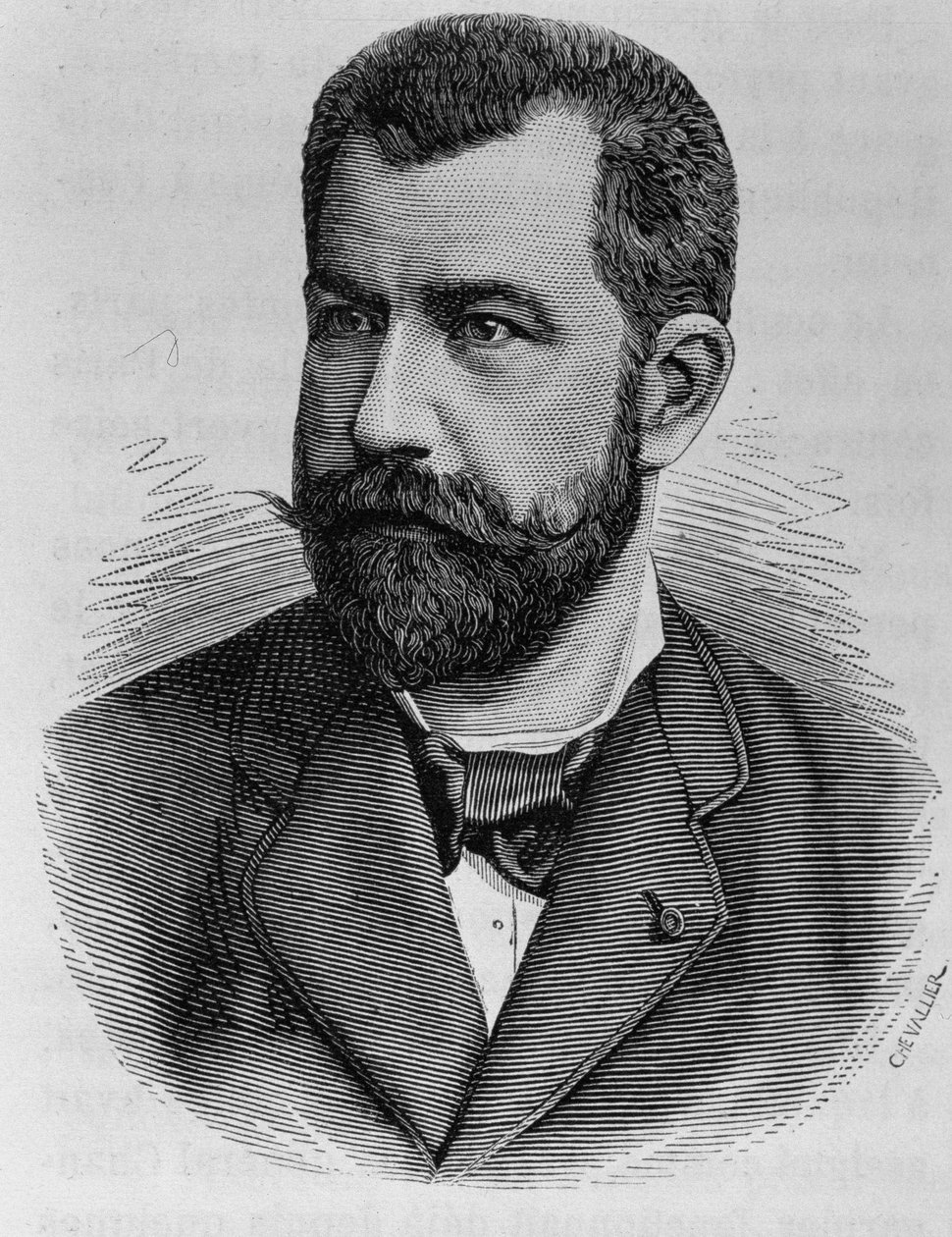 Portrait of Léon Renault. Engraving from 
