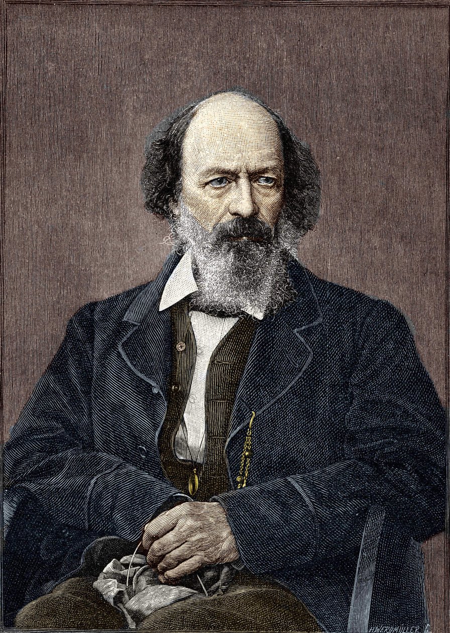 Portrait of Lord Alfred Tennyson (1809-1892) by Unknown artist