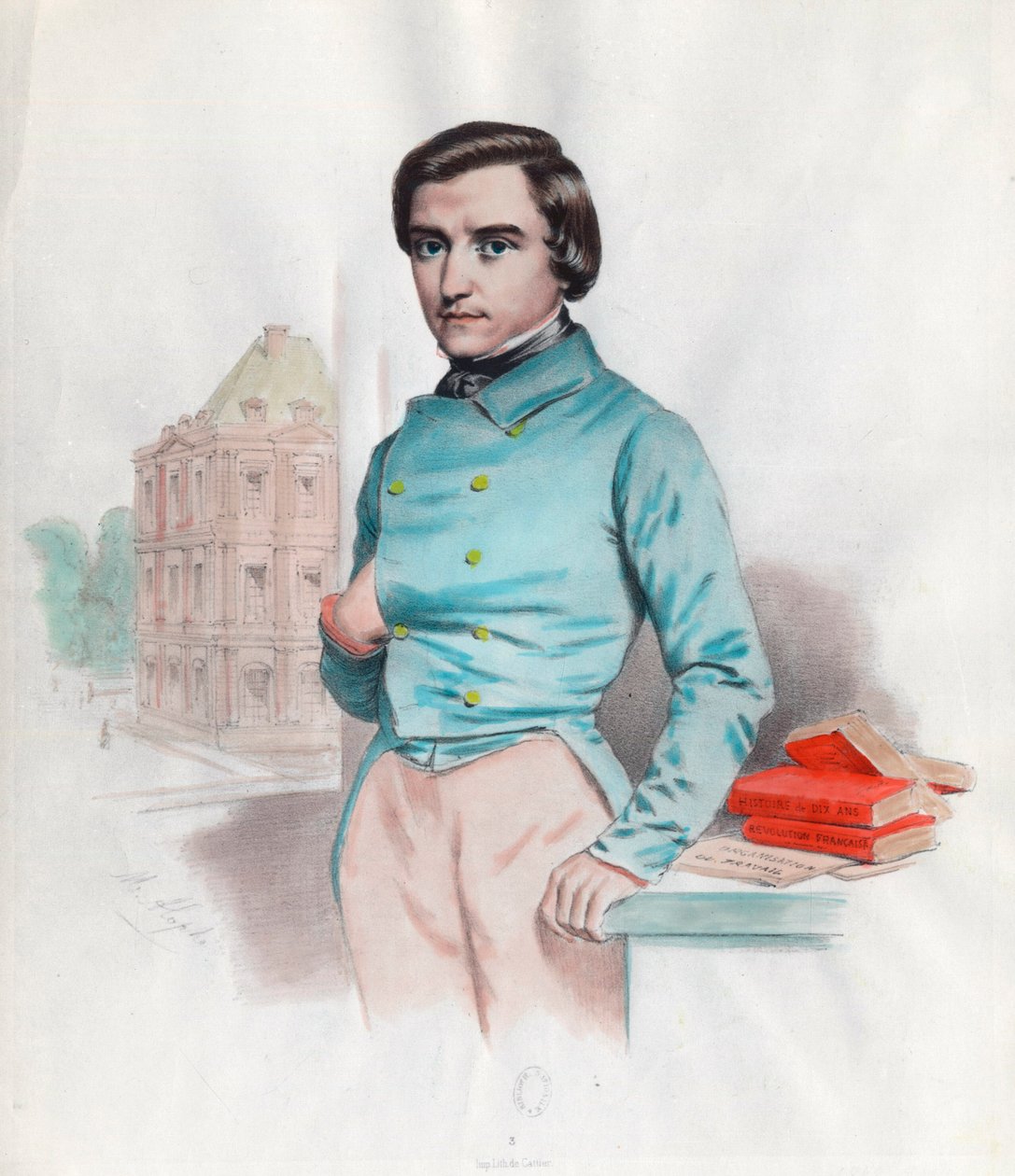Portrait of Louis Blanc, French politician and historian by Unknown artist