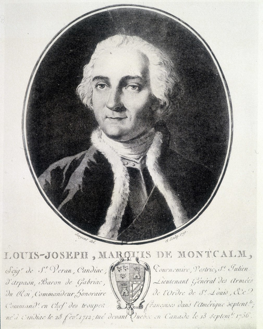 Portrait of Louis Joseph, Marquis de Montcalm by Unknown artist
