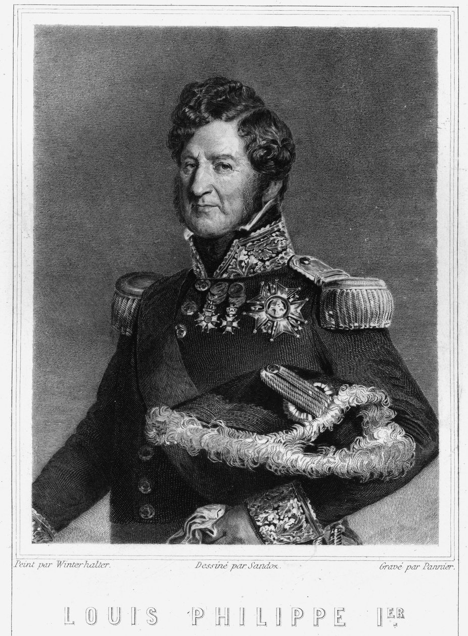 Portrait of Louis Philippe I (1773 - 1850), King of France - in “Histoire des Français” by Lavallée by Unknown artist