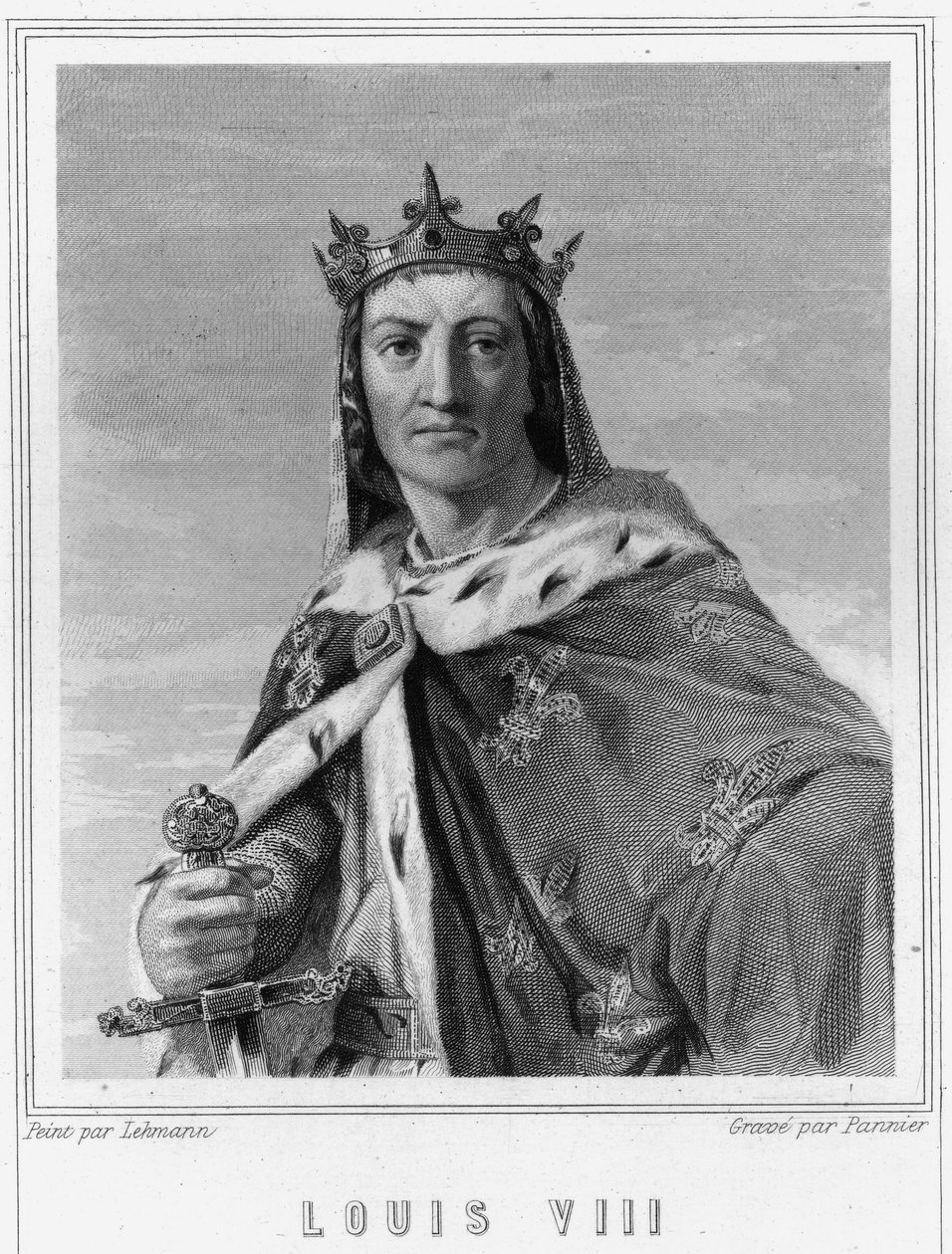 Portrait of Louis VIII, King of France - in 