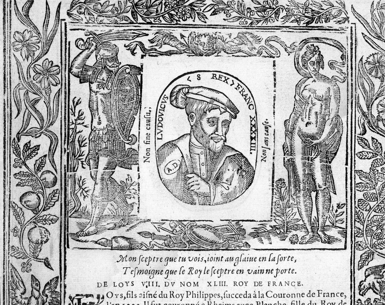 Portrait of Louis VIII The Lion King of France from 1223 to 1226 by Unknown artist