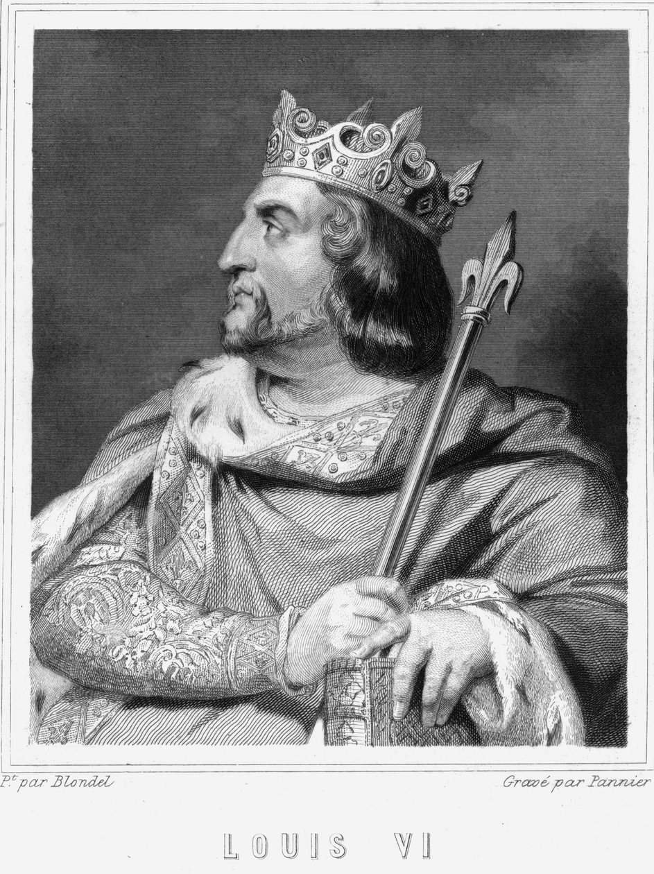 Portrait of Louis VI the Fat, King of France - in 
