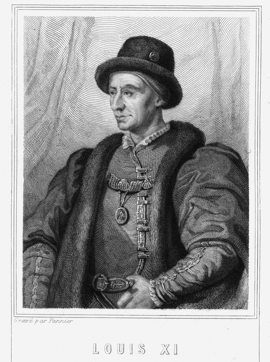 Portrait of Louis XI (1423 - 1483), King of France - in “Histoire des Français” by Lavallée by Unknown artist