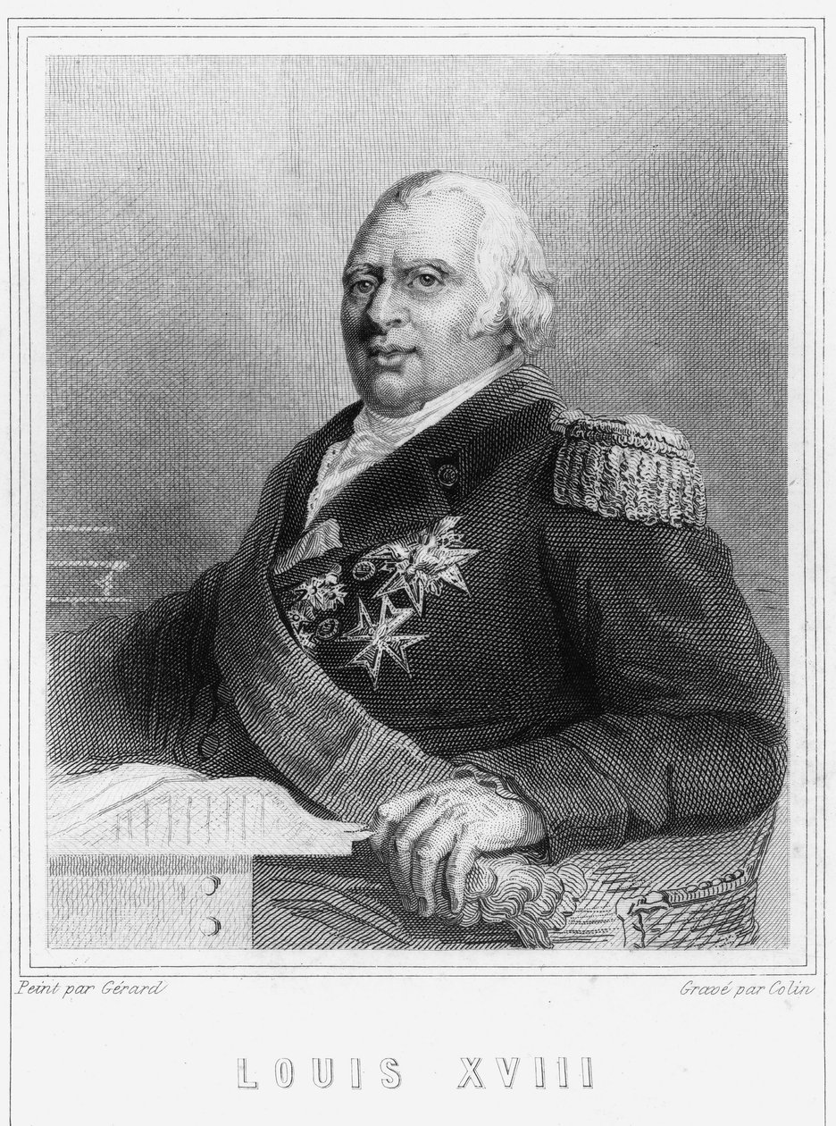 Portrait of Louis XVIII (1755 - 1824), King of France - in 