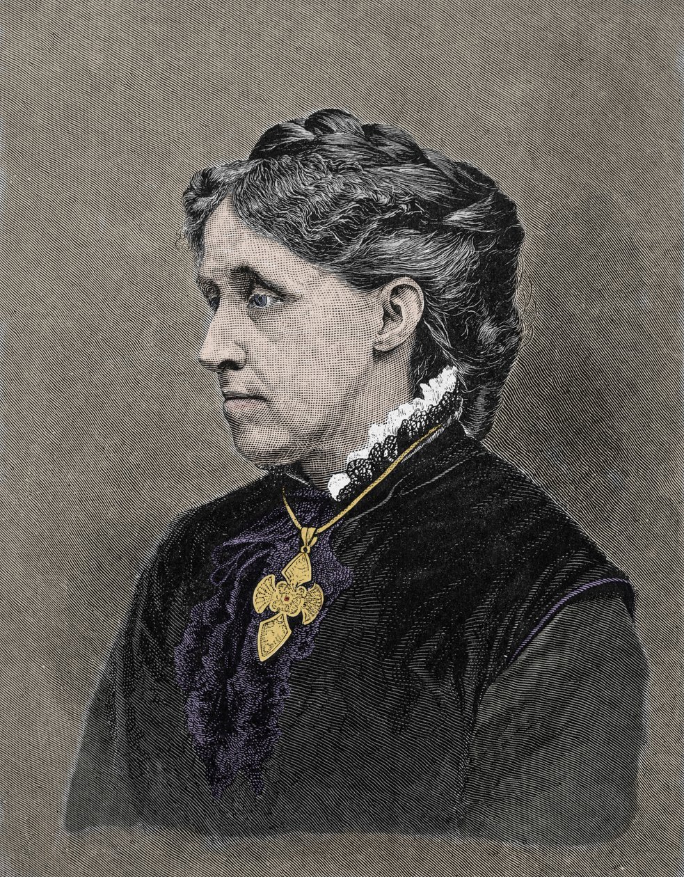 Portrait of Louisa May Alcott (1832-1888), American novelist by Unknown artist