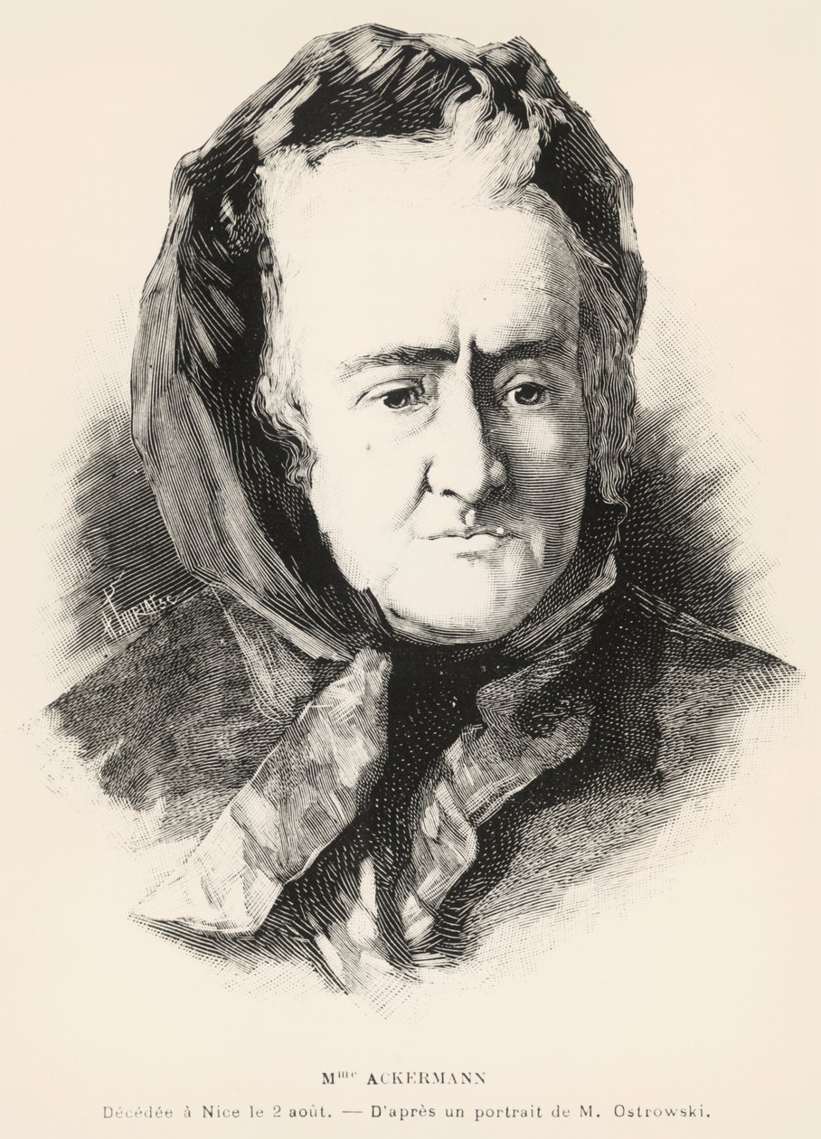 Portrait of Louise-Victorine Ackermann by Unknown artist