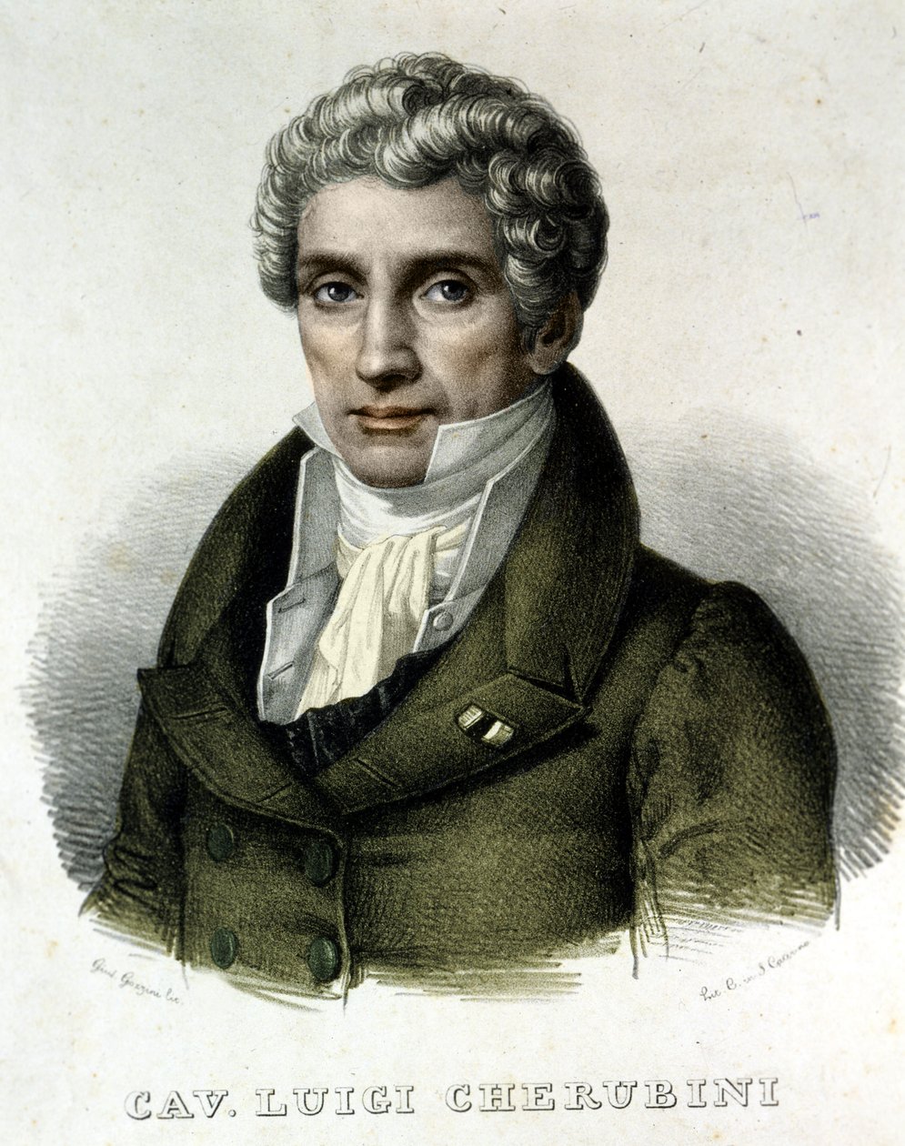 Portrait of Luigi Cherubini (1760-1842), Italian composer. by Unknown artist