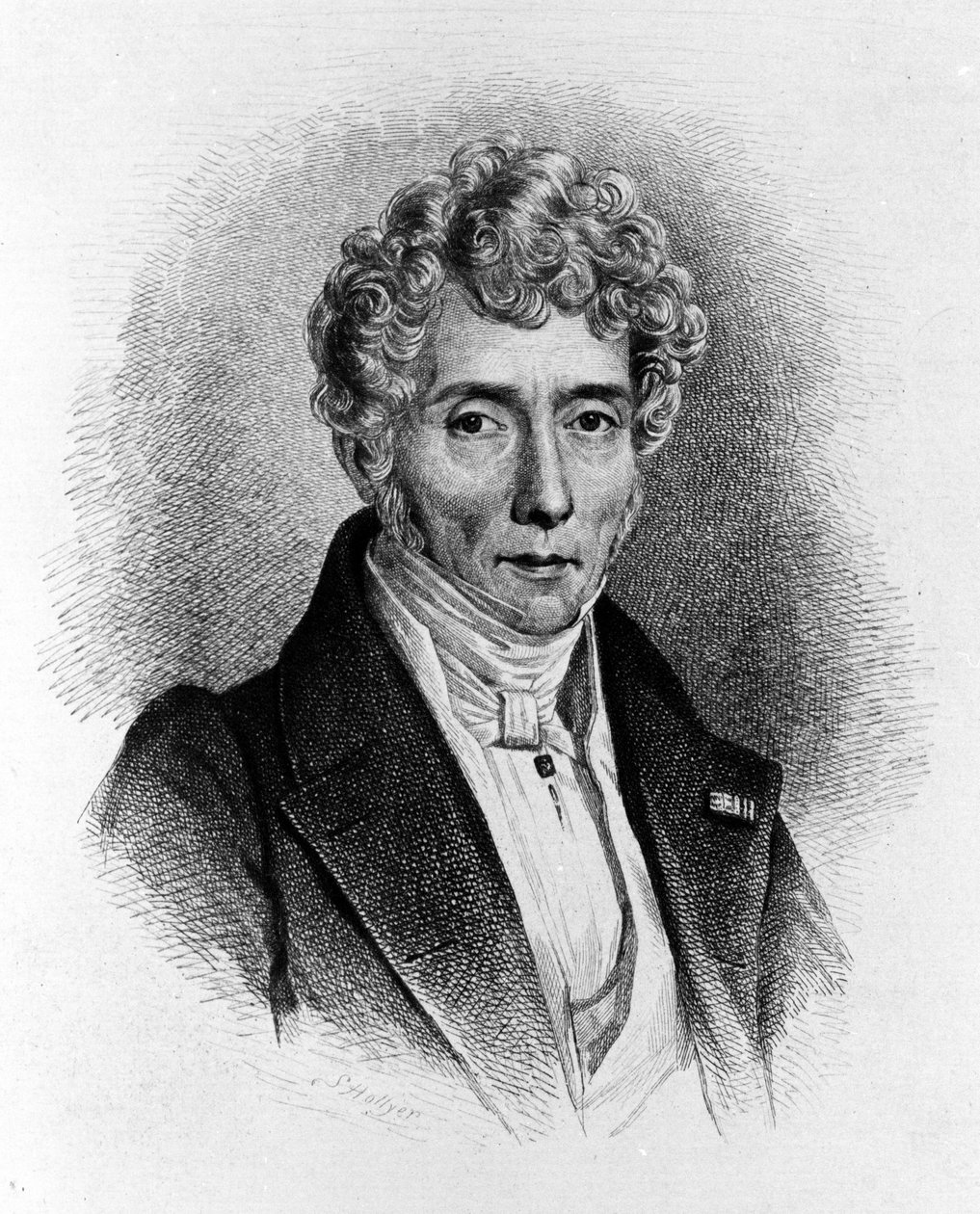 Portrait of Luigi Cherubini (1760-1842), Italian composer by Unknown artist