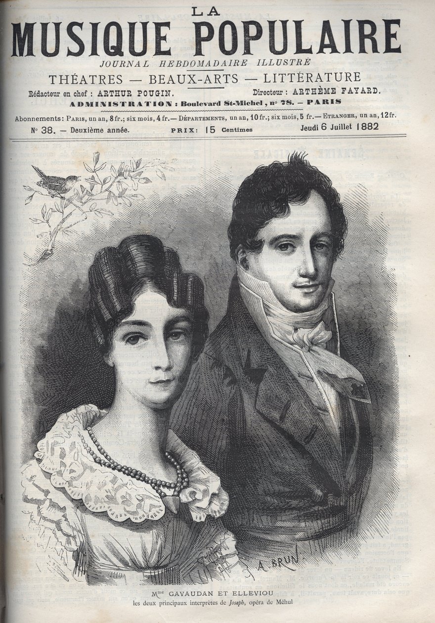 Portrait of Madame Gavaudan and Elleviou by Unknown artist