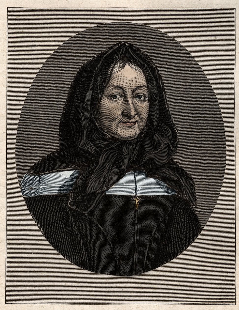 Portrait of Madame Marie de Rubelles, Lady of Miramion, founder of the Daughters of the Holy Family by Unknown artist