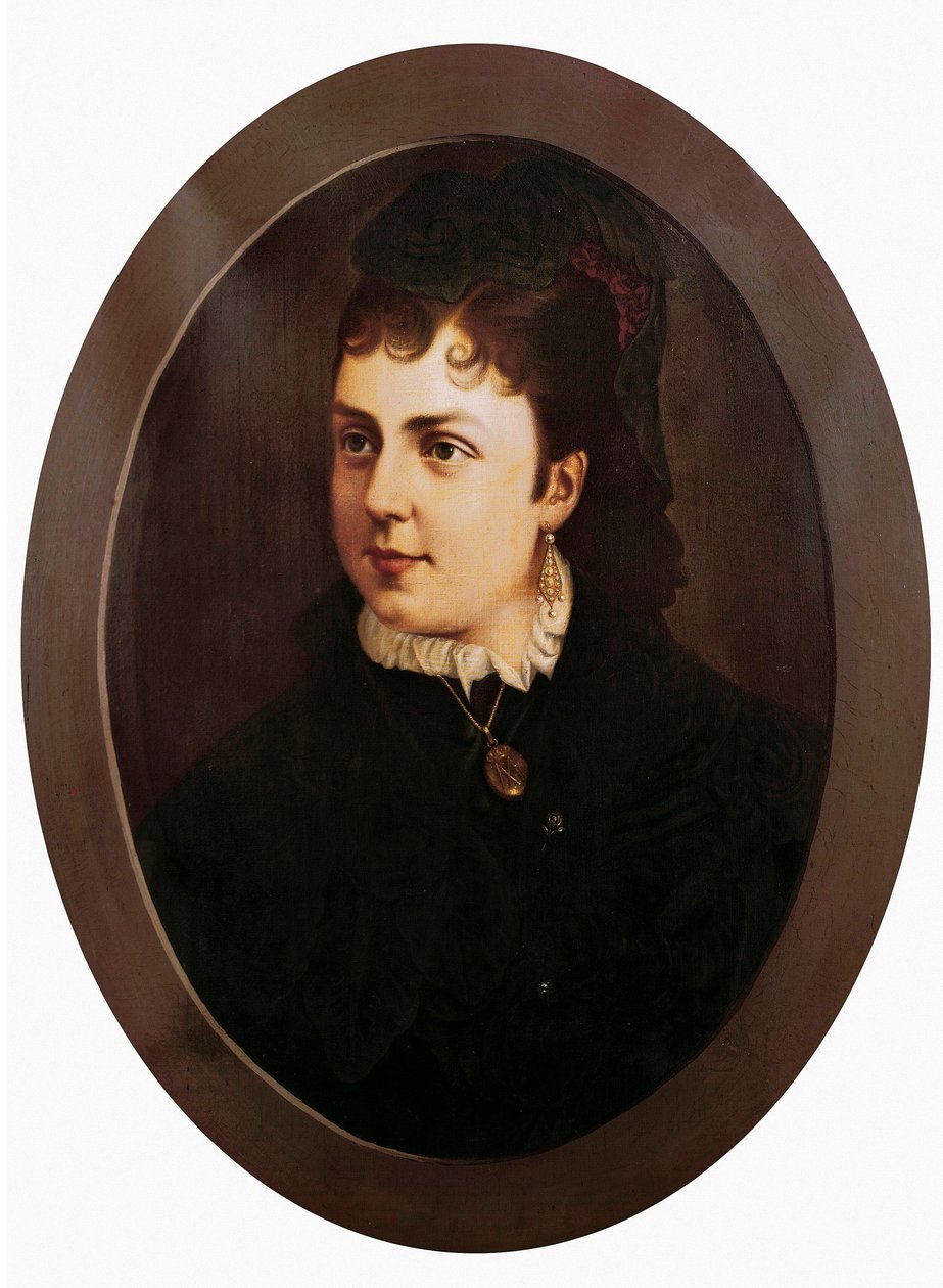 Portrait of Maria de Las Mercedes, wife of Alfonso XII and Queen of Spain by Unknown artist