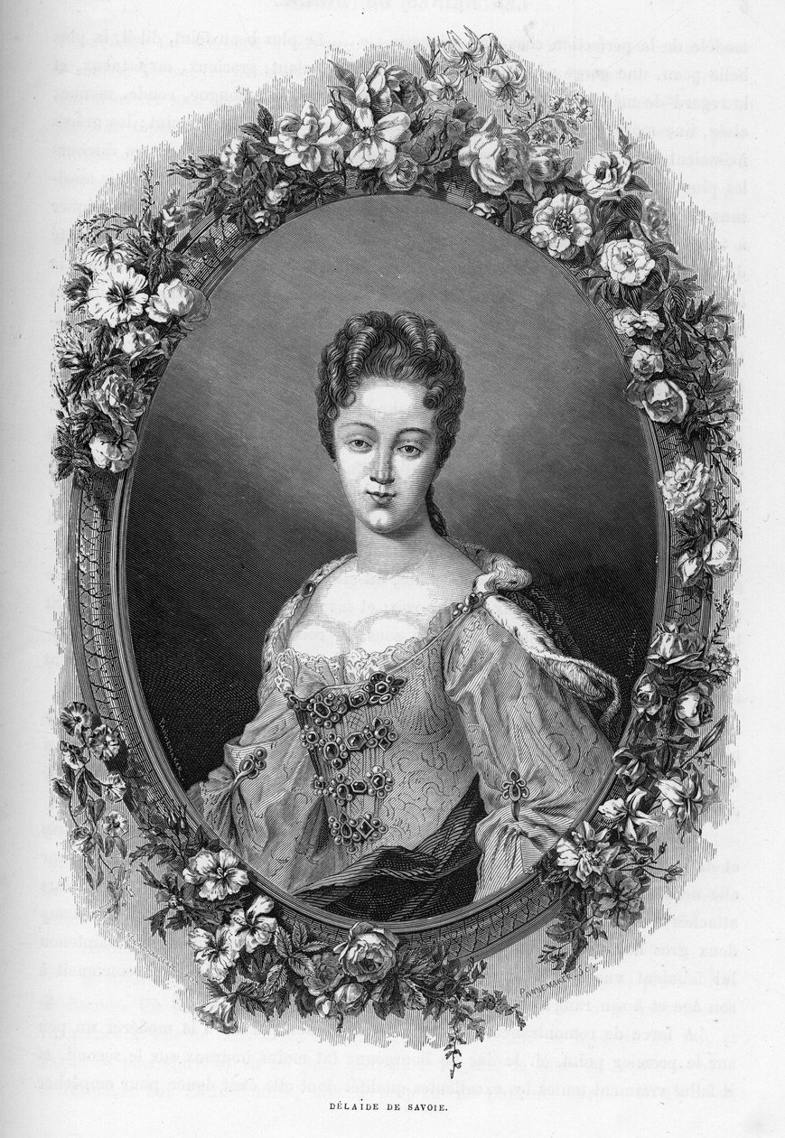 Portrait of Marie Adelaide de Savoie (1685-1712) (engraving from 