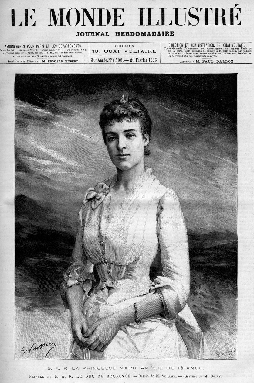 Portrait of Marie Amelie d