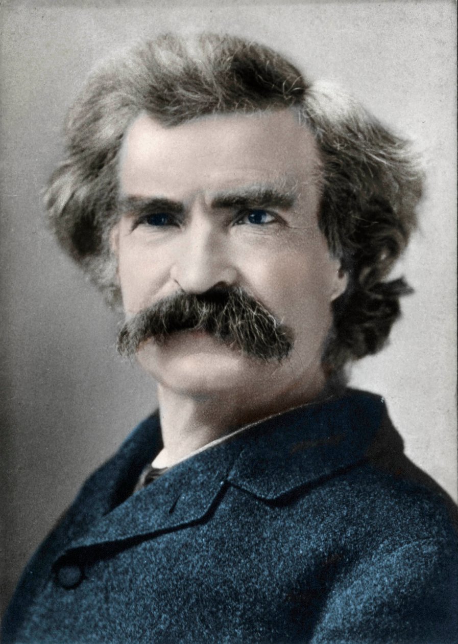 Portrait of Mark Twain (Samuel Langhorne Clemens) (1835-1910) American Author by Unknown artist