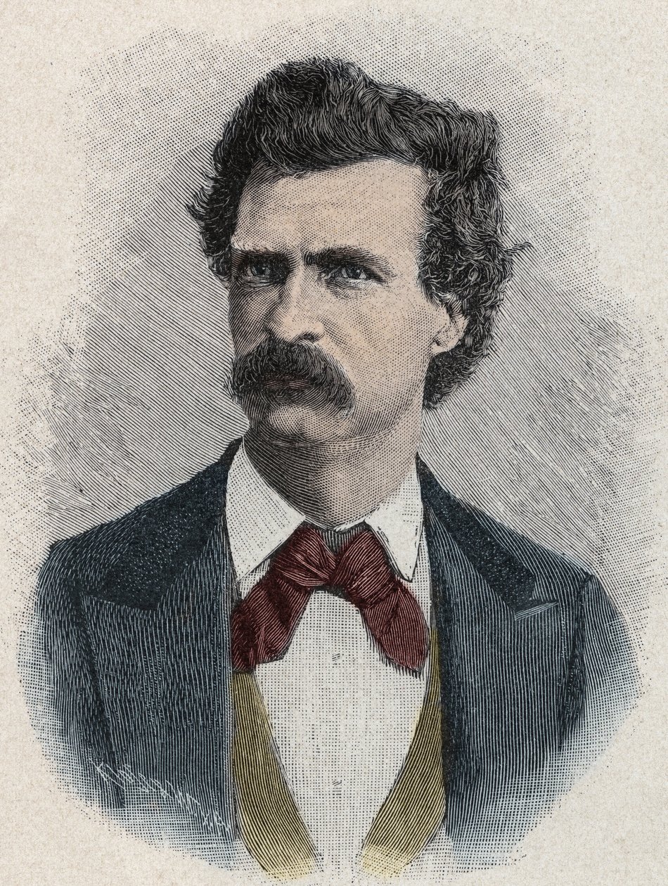 Portrait of Mark Twain (Samuel Langhorne Clemens) by Unknown artist