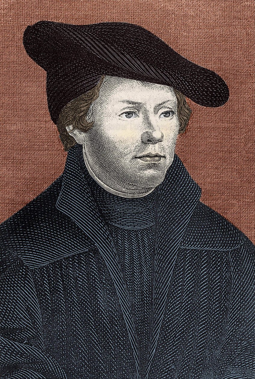 Portrait of Martin Luther, German religious reformer by Unknown artist
