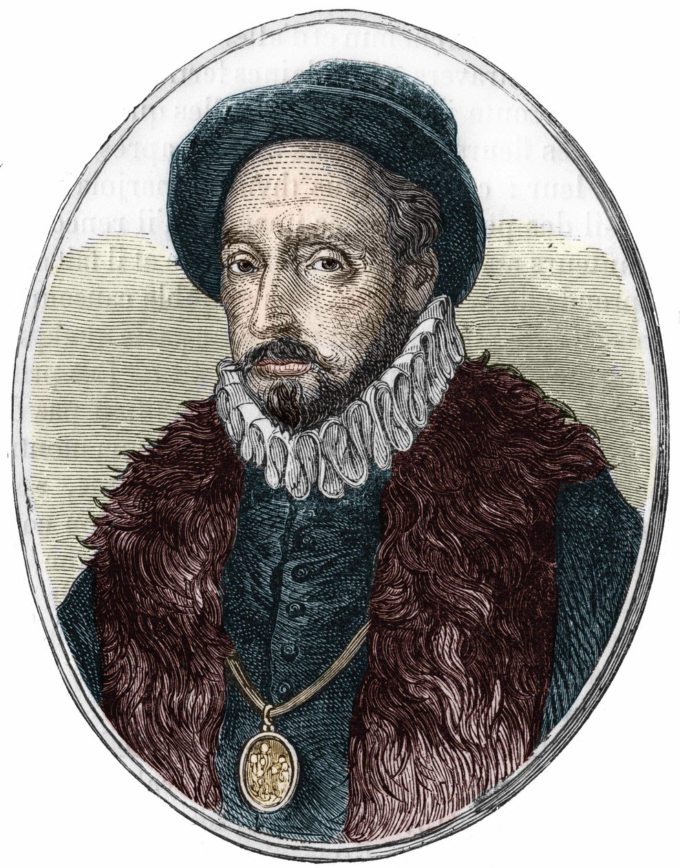 Portrait of Michel de Montaigne (1533-1592), French writer by Unknown artist