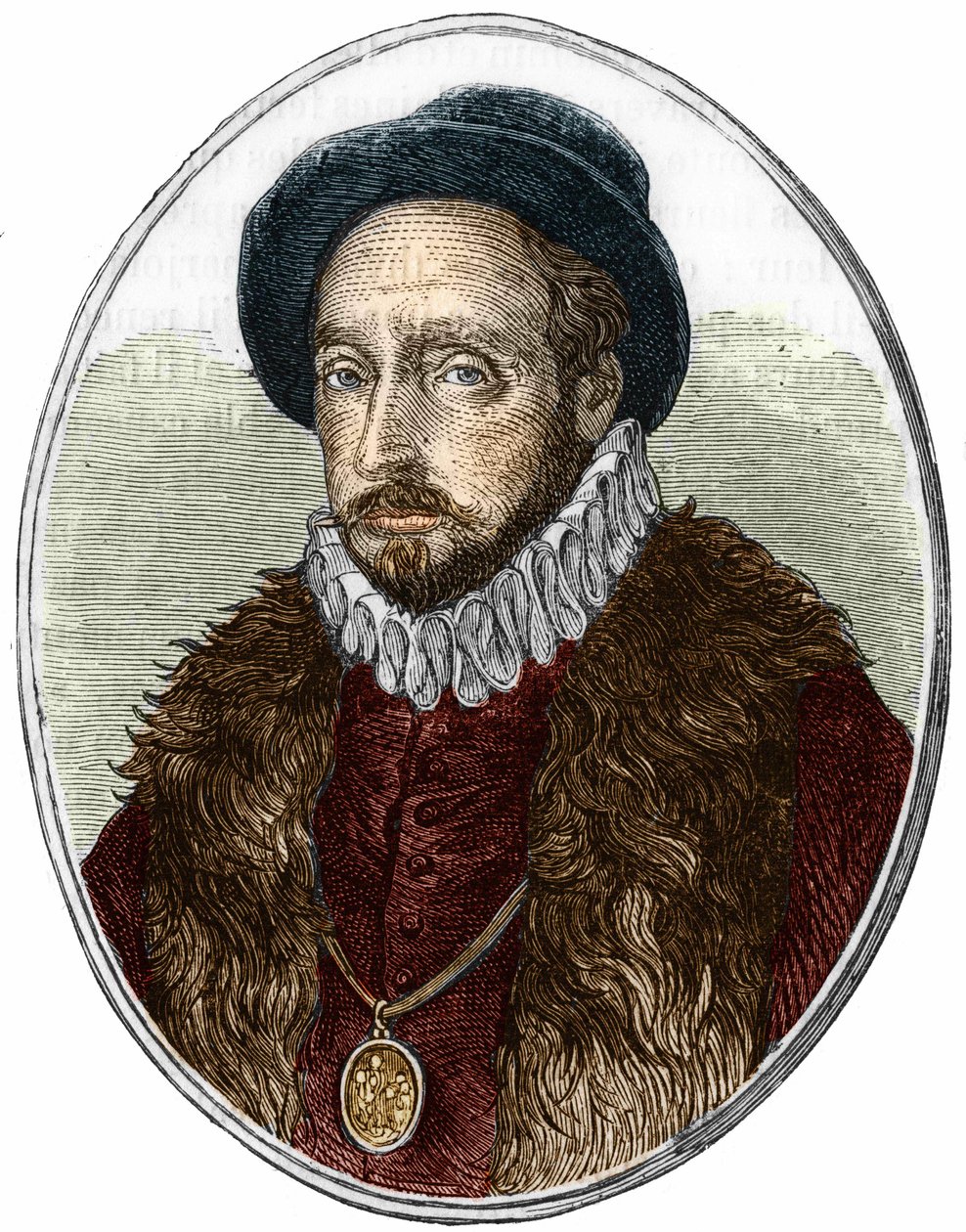 Portrait of Michel de Montaigne (1533-1592), French Writer by Unknown artist