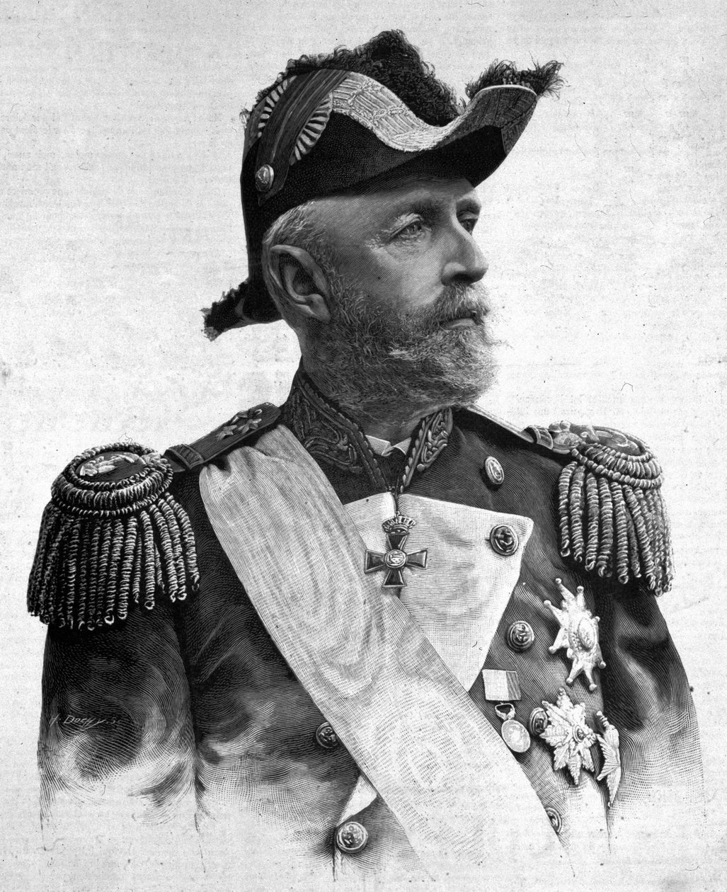 Portrait of Oscar II (1829-1907), King of Sweden and Norway. by Unknown artist