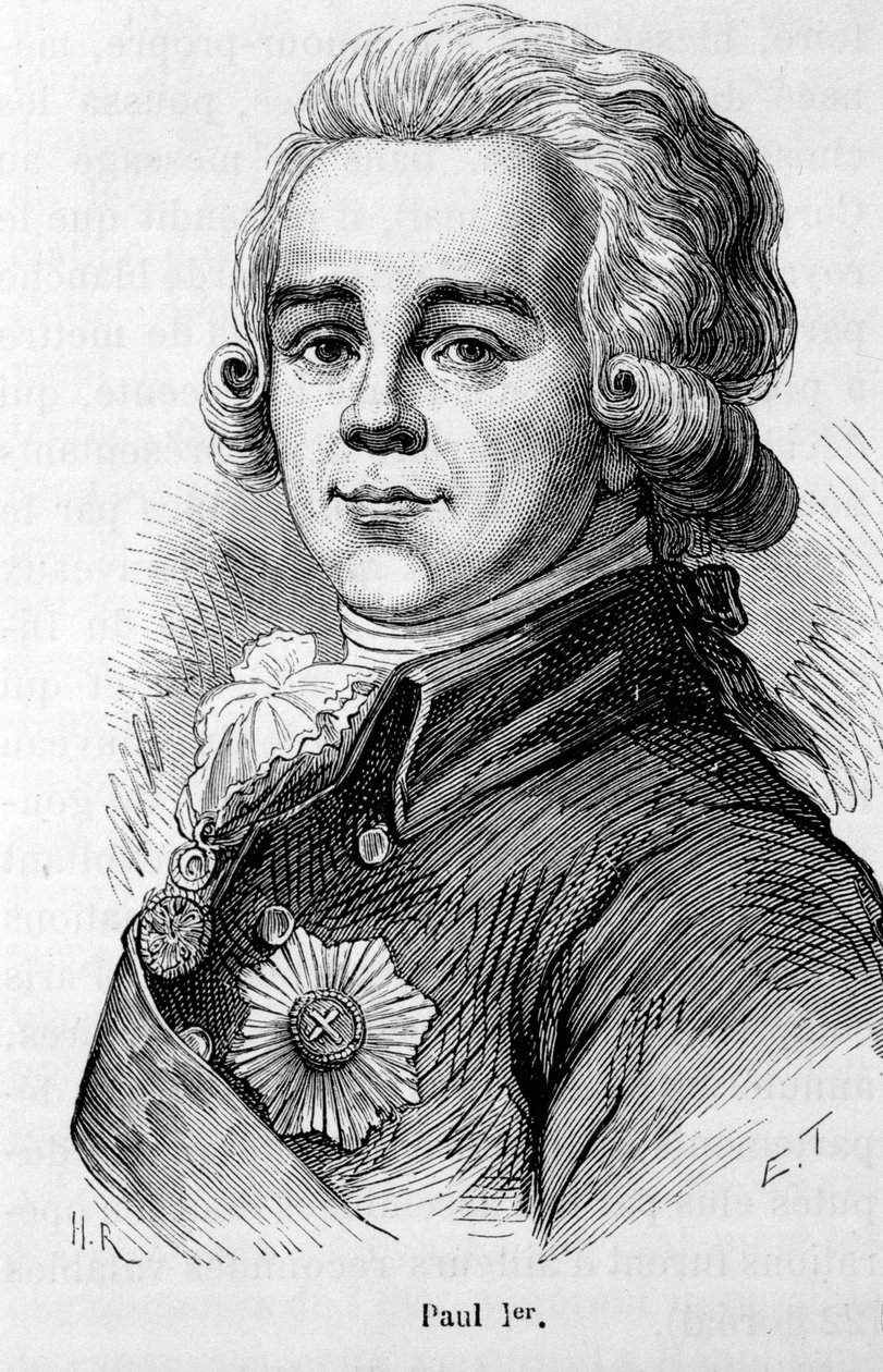 Portrait of Paul I Petrovich (1754-1801), Tsar of Russia by Unknown artist