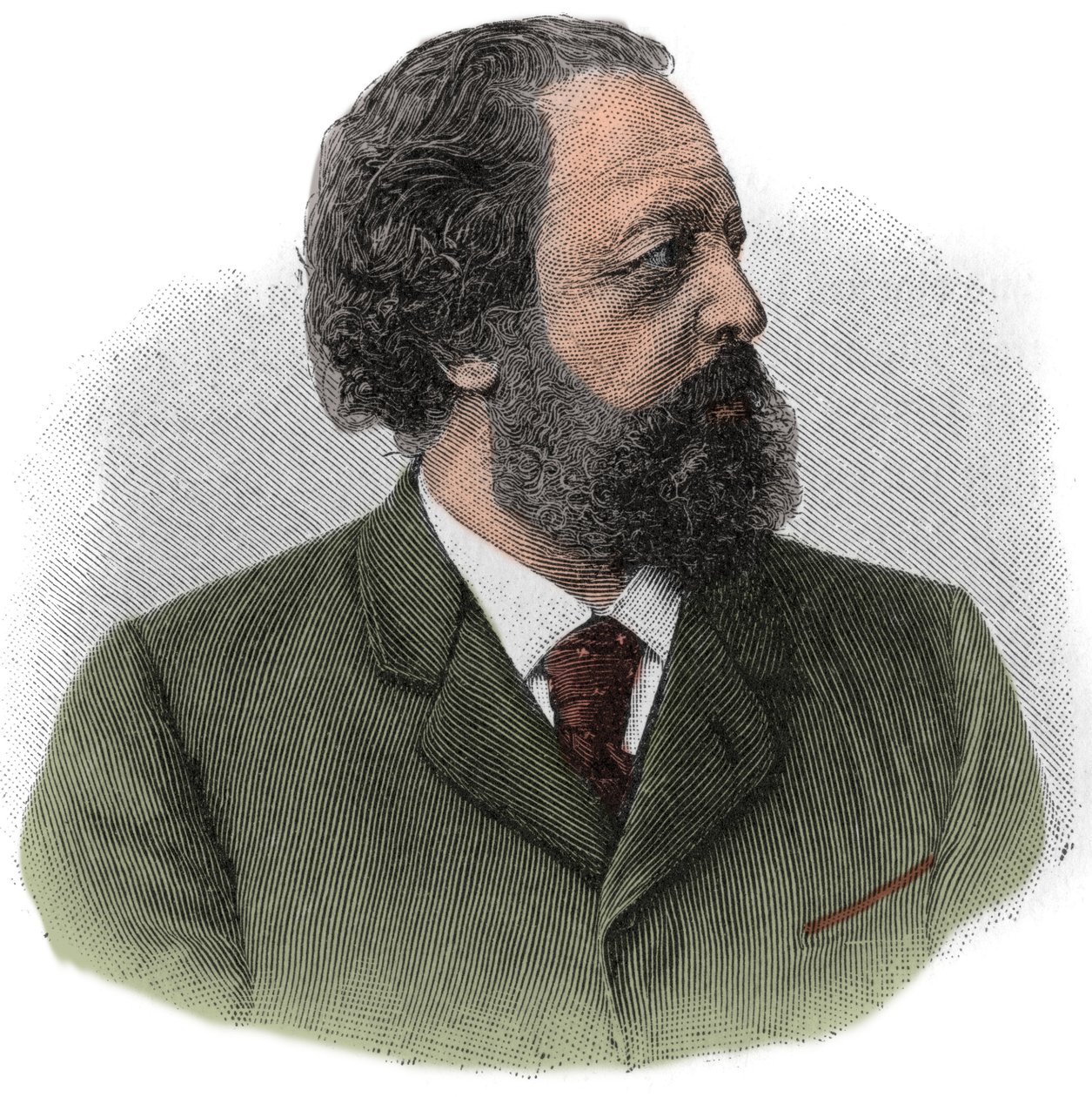 Portrait of Paul Johann Ludwig von Heyse (1830-1914) German writer. by Unknown artist
