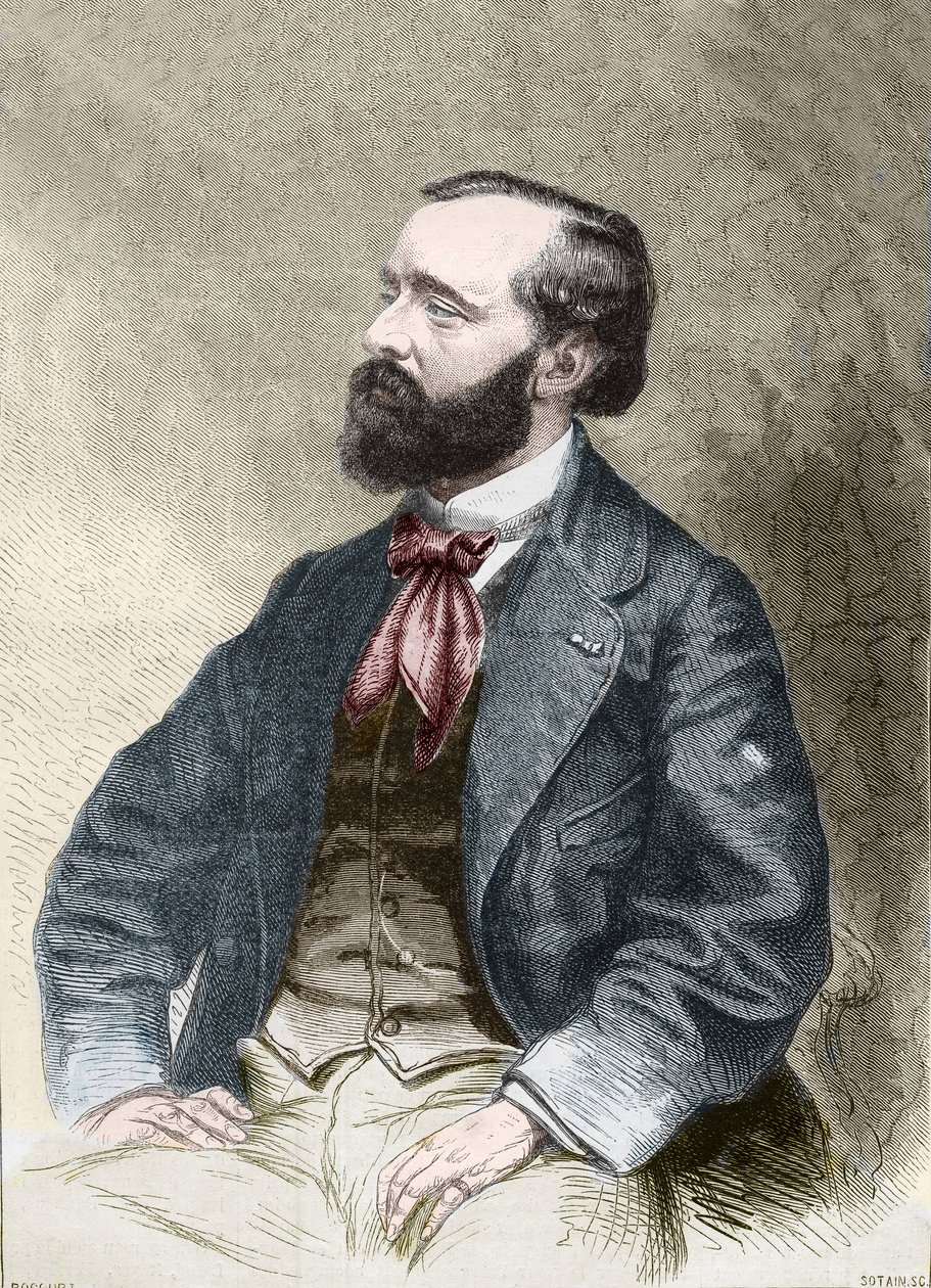 Portrait of Pierre Alexix Ponson du Terrail, writer by Unknown artist