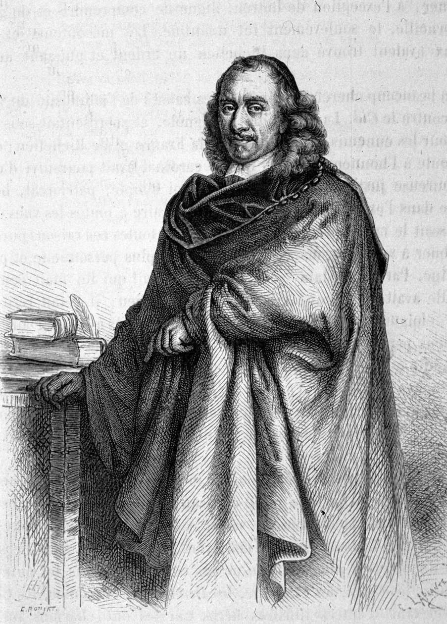 Portrait of Pierre Corneille (1606 - 1684), French dramatic poet