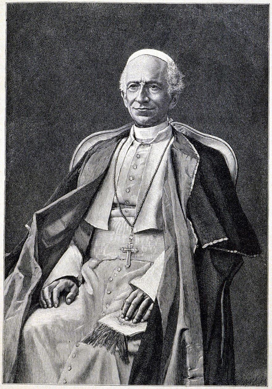Portrait of Pope Leo XIII (1810-1903) by Unknown artist