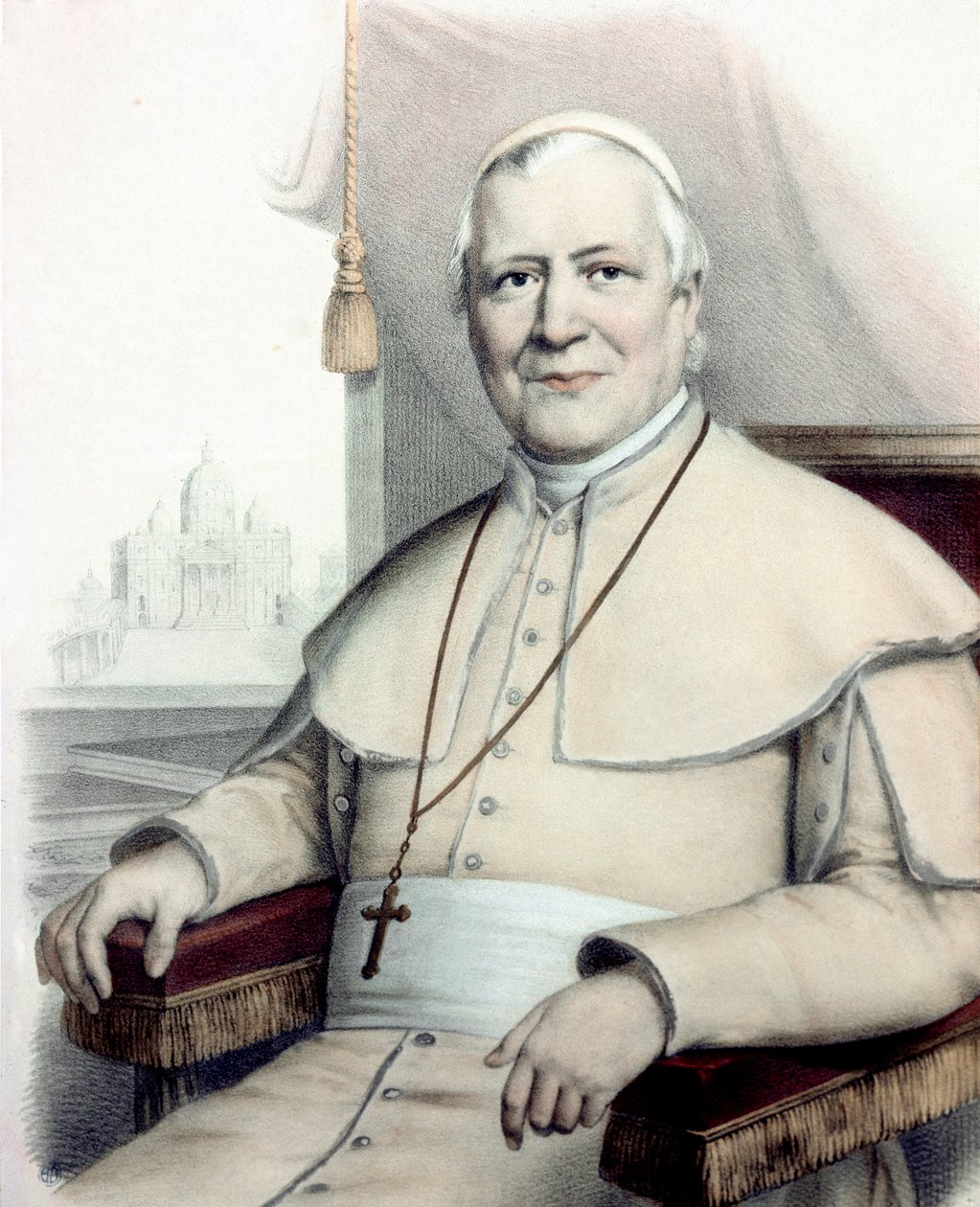 Portrait of Pope Pius IX (Giovanni Maria Mastai Ferretti) by Unknown artist