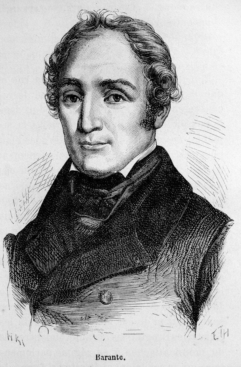 Portrait of Prosper Brugiere de Barante, French historian and politician (1782 - 1866) by Unknown artist