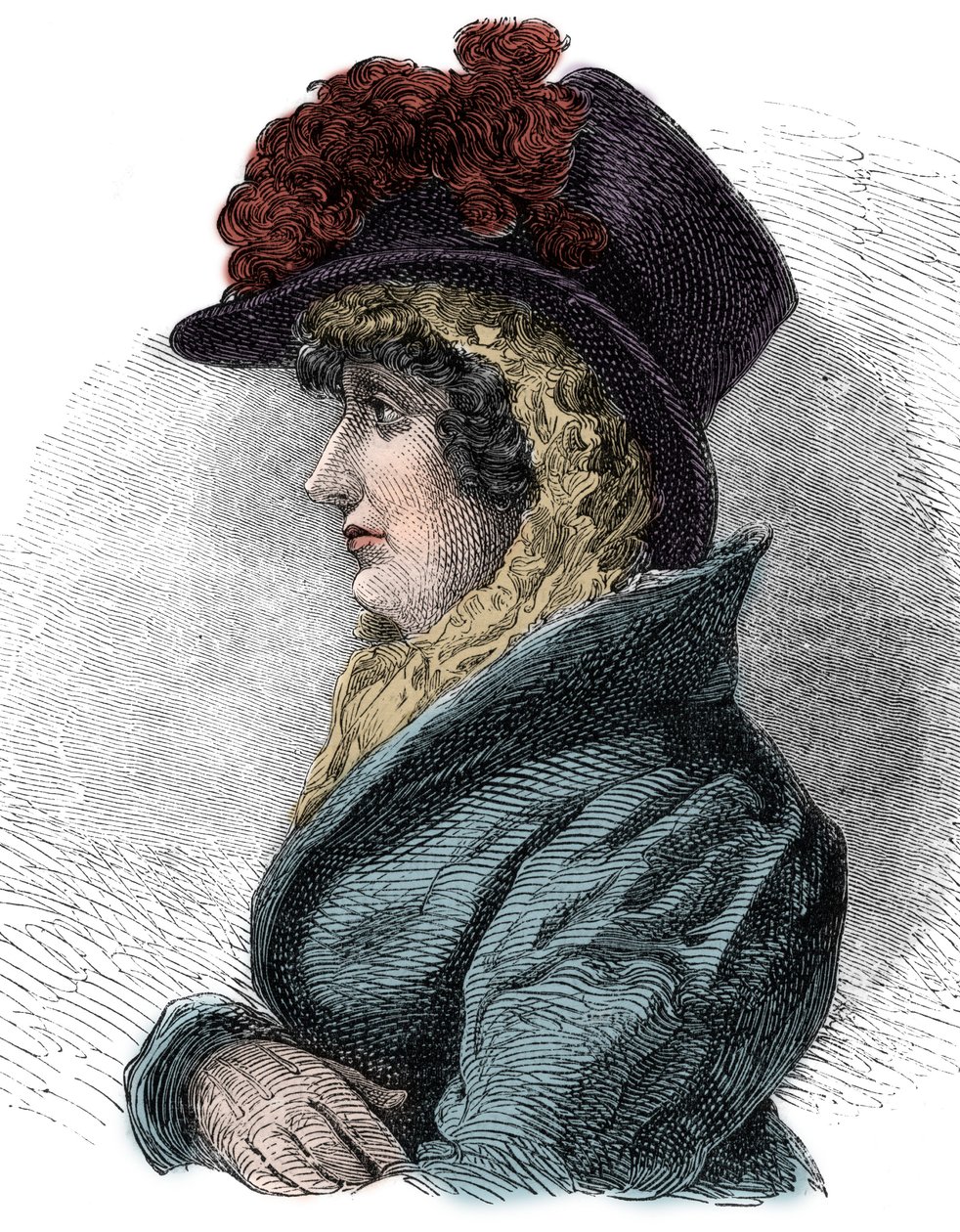 Portrait of Queen Caroline of Brunswick (1768-1821), wife of George IV, King of England - Caroline of Brunswick, Queen of Great Britain and Ireland (1768-1821), consort of George IV by Unknown artist