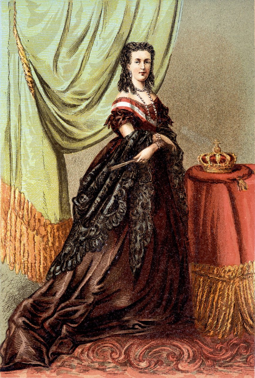 Portrait of Queen Mary Henriette of Austria, wife of Leopold II, King of the Belgians by Unknown artist