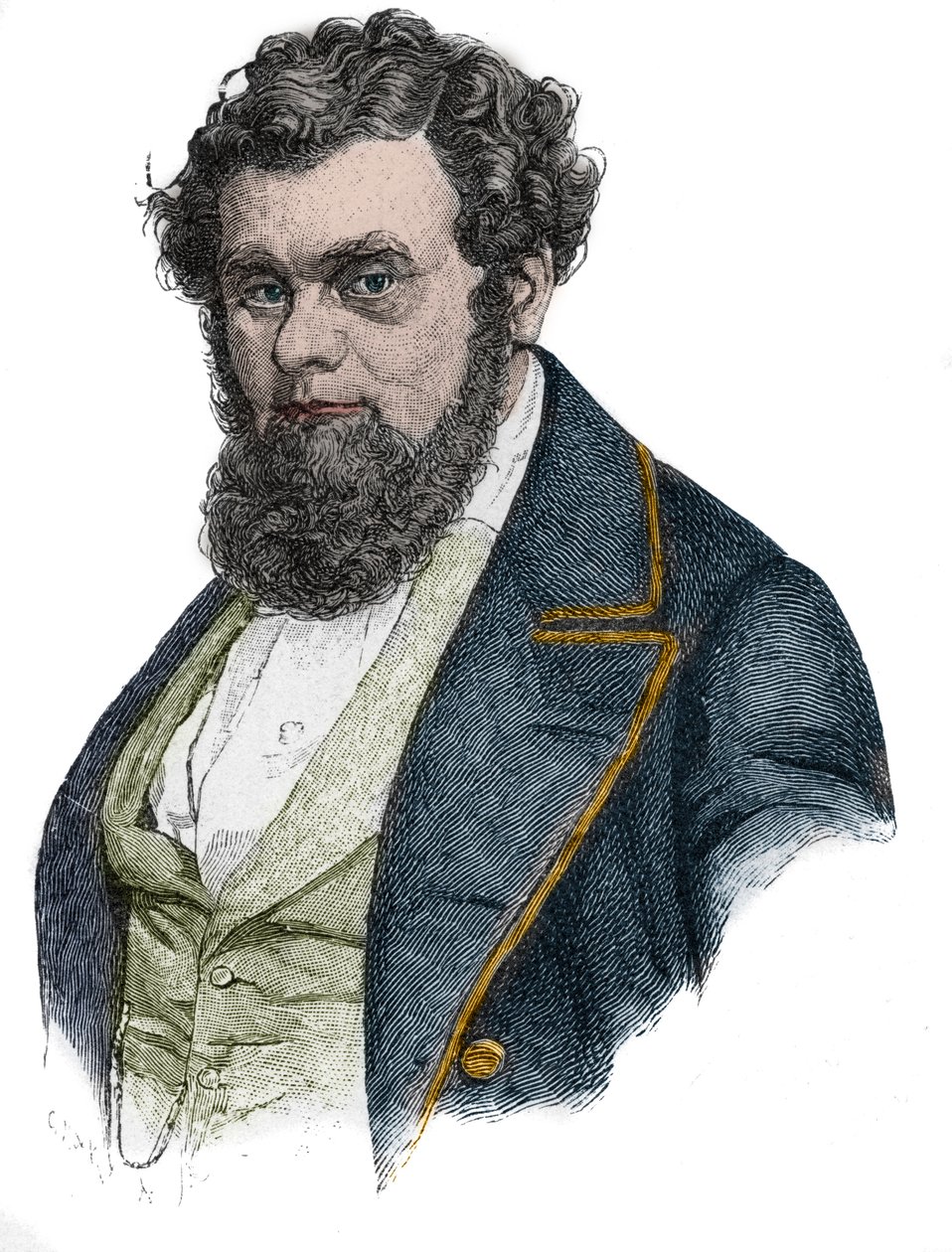 Portrait of Robert Blum, a German Politician, Journalist, Publisher and Poet by Unknown artist