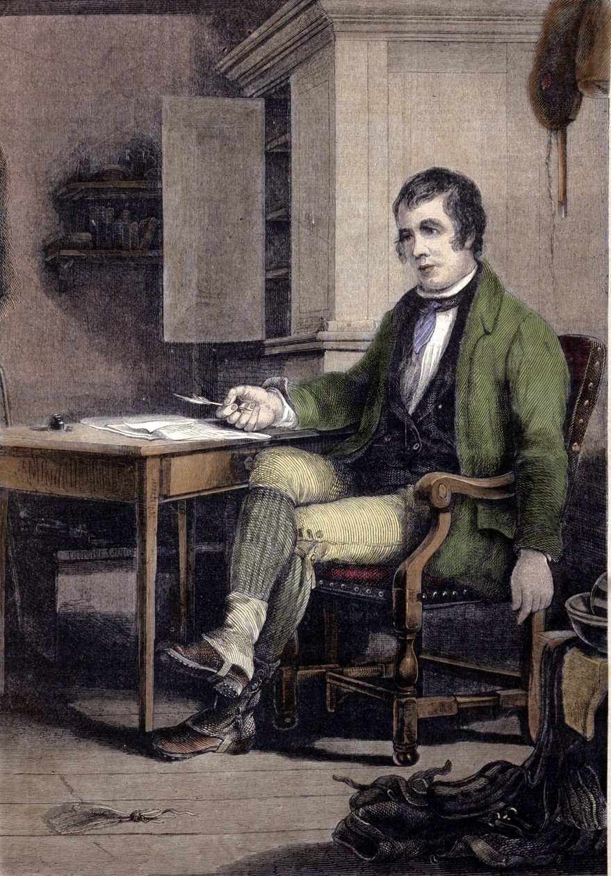 Portrait of Robert Burns, Scottish poet (1759-1796) by Unknown artist
