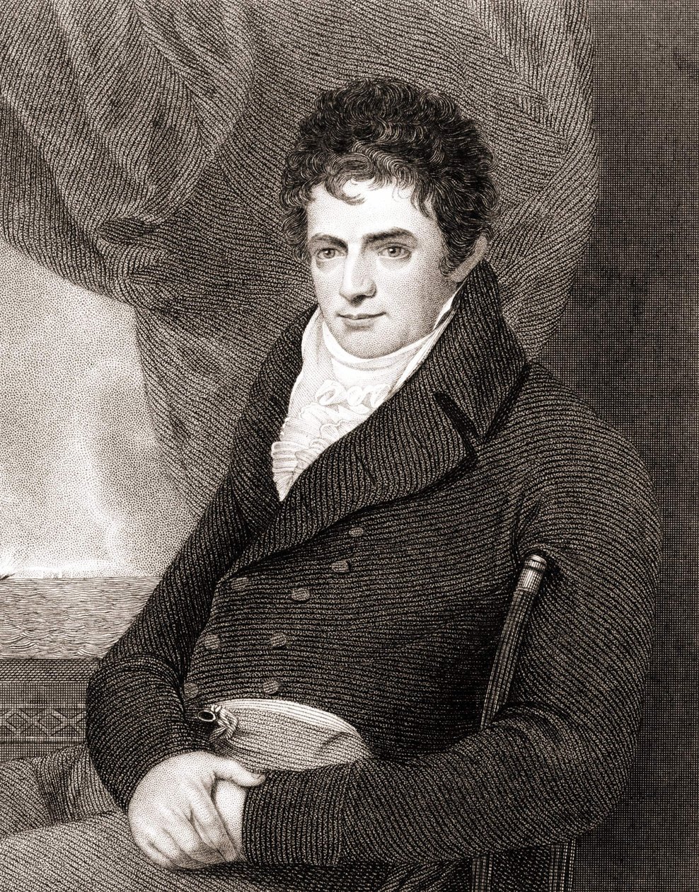 Portrait of Robert Fulton (1765 - 1815), American shipbuilding mechanic (Nautilus) by Unknown artist