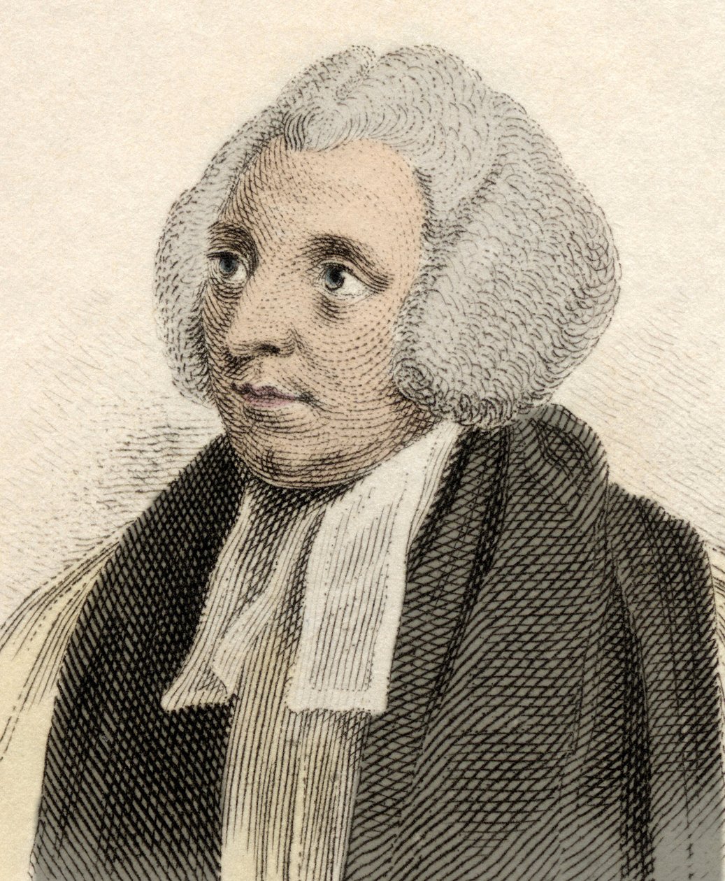 Portrait of Robert Lowth, English bishop, linguist and professor of poetry at Oxford University. 19th century engraving. by Unknown artist
