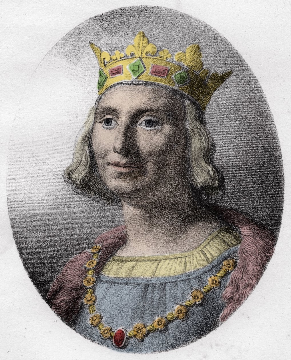 Portrait of Saint Louis IX (1214-1270), King of France by Unknown artist
