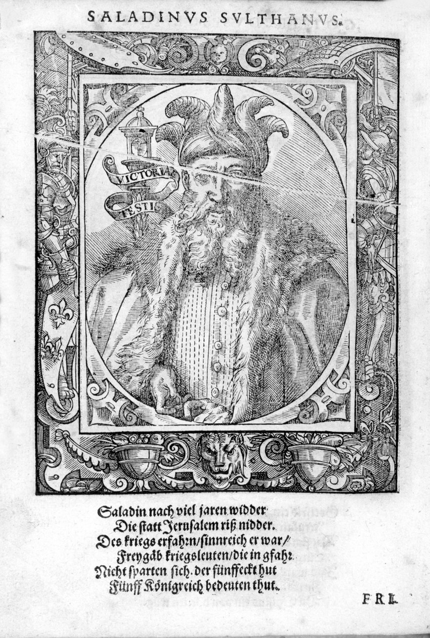 Portrait of Saladin (1138-1193) (Salah al Din Yusuf al-Ayyubi) by Unknown artist