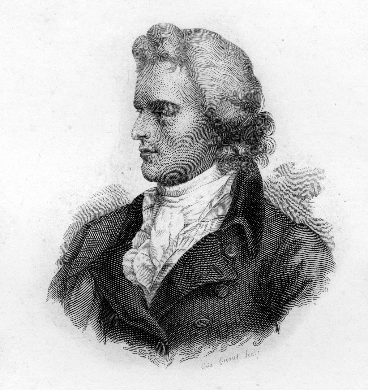 Portrait of Schiller (1759-1805), German poet and playwright by Unknown artist
