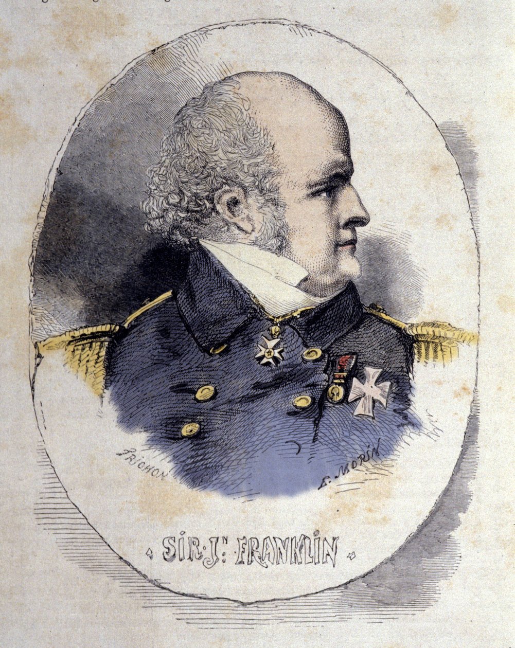 Portrait of Sir John Franklin, naval officer and British explorer by Unknown artist