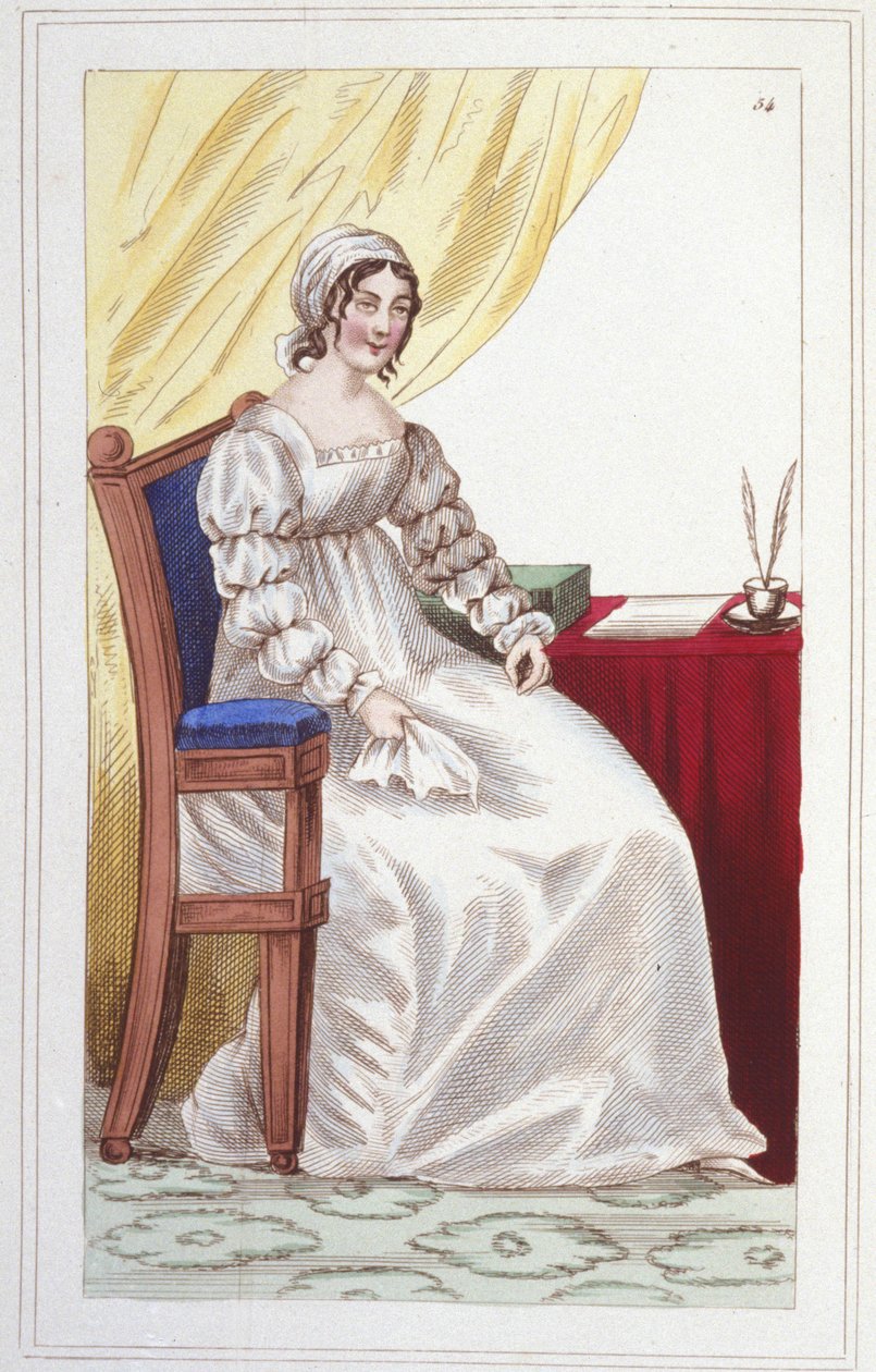 Portrait of Sophie Cottin Rostand, French writer by Unknown artist